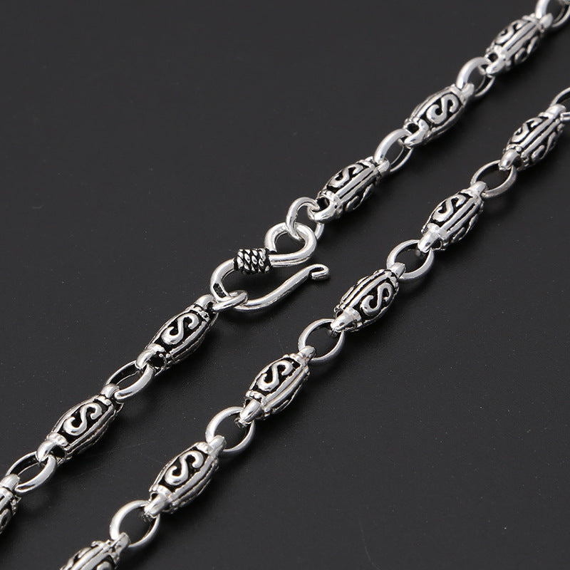 Scroll Link Chain Necklace