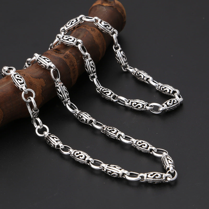 Scroll Link Chain Necklace