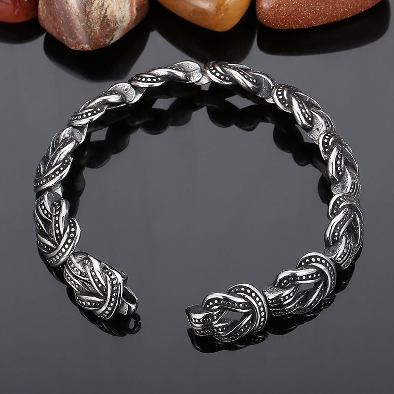 Crown Link Bracelet