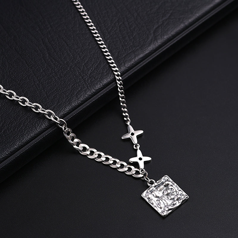 Dual Stitch Chain Necklace