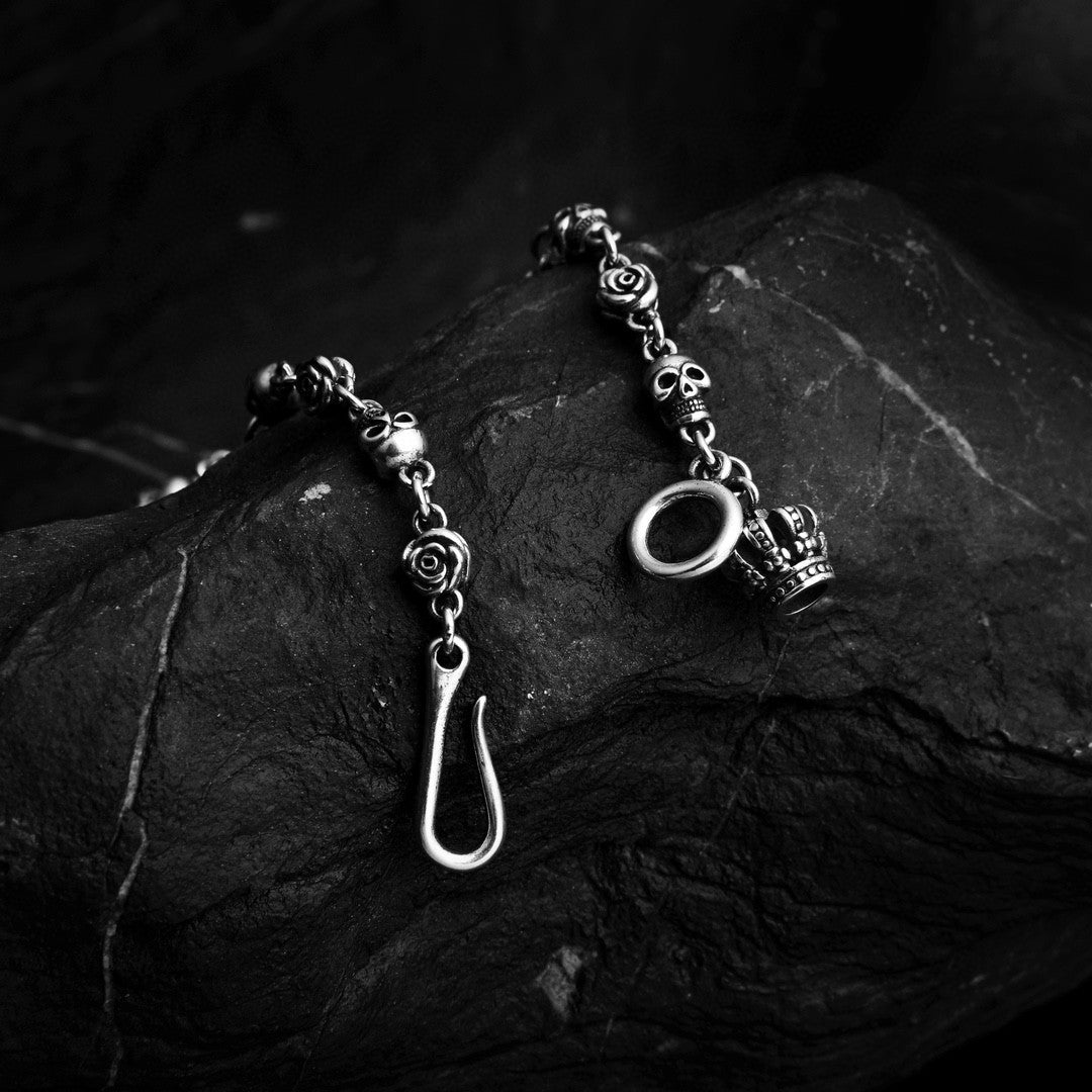 Rose & Skull Chain