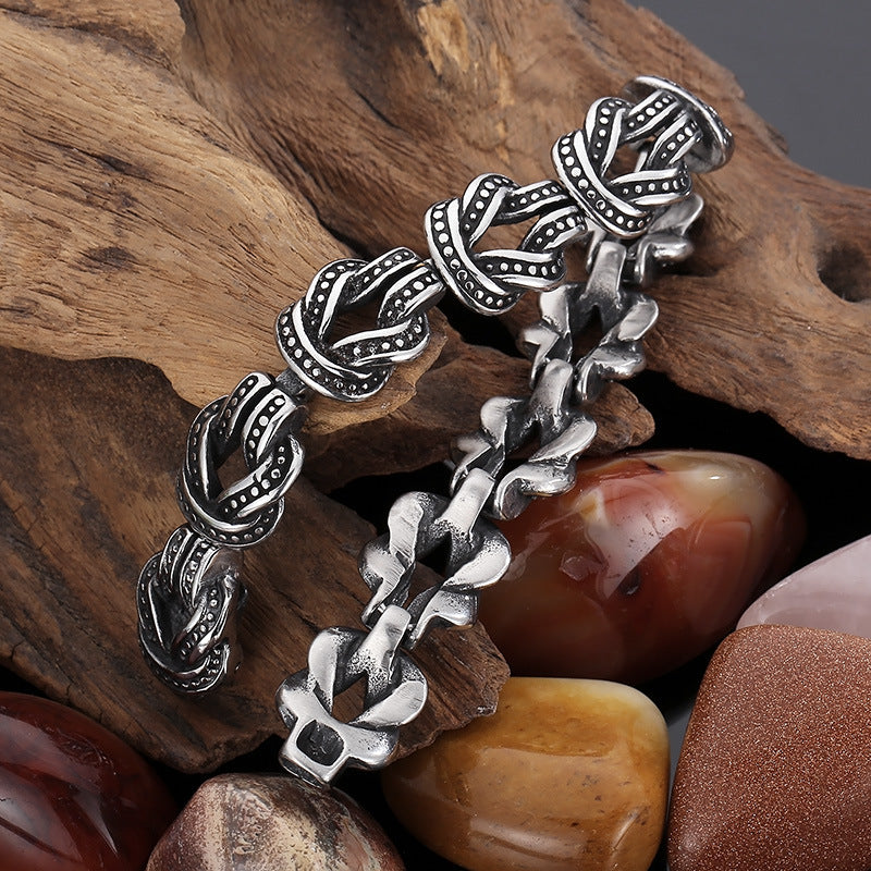Crown Link Bracelet