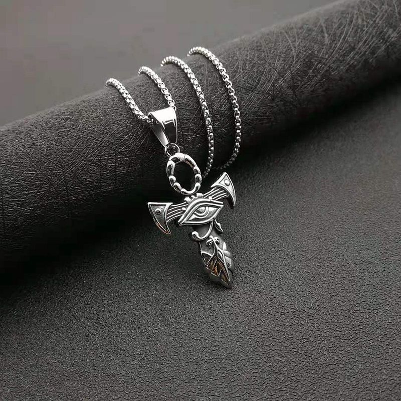 Eye of Horus Cross Necklace
