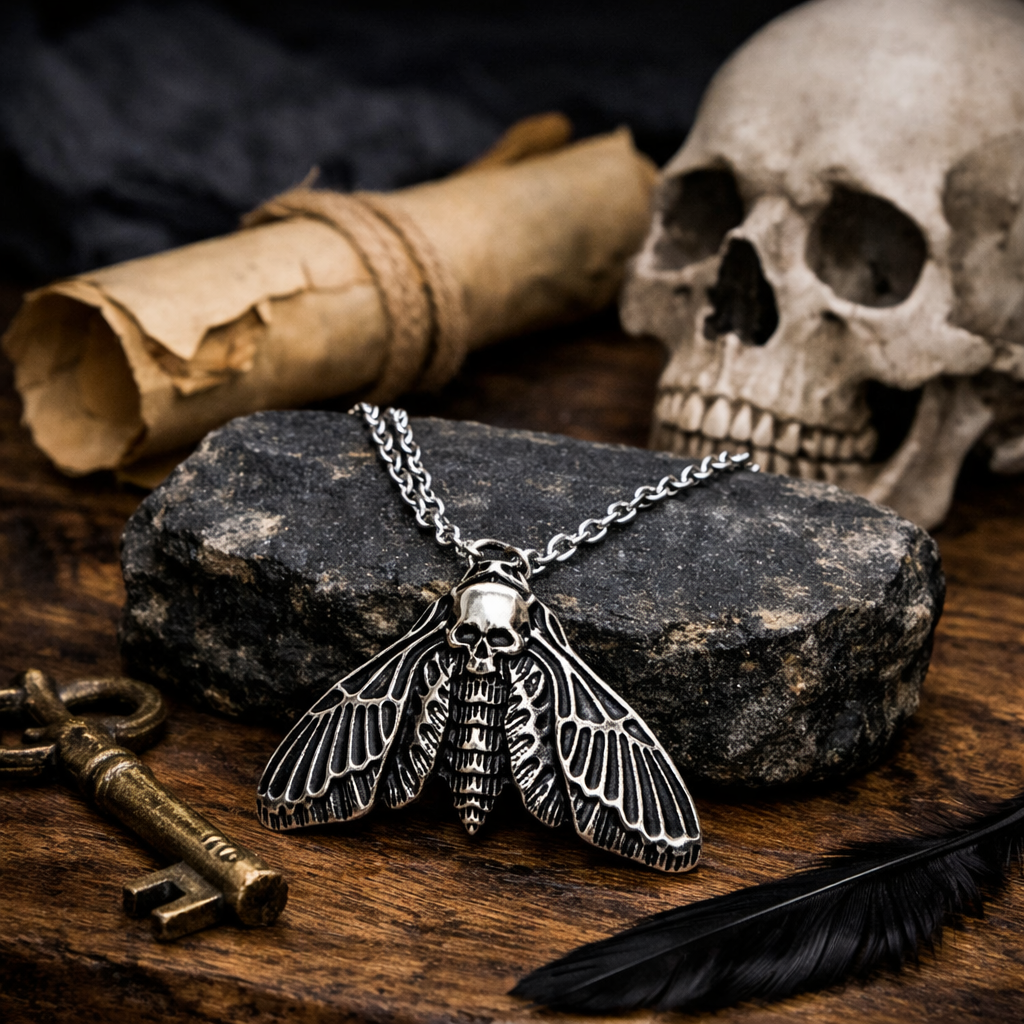 Deaths Moth Pendant
