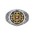 Gold Cross Sovereign Ring