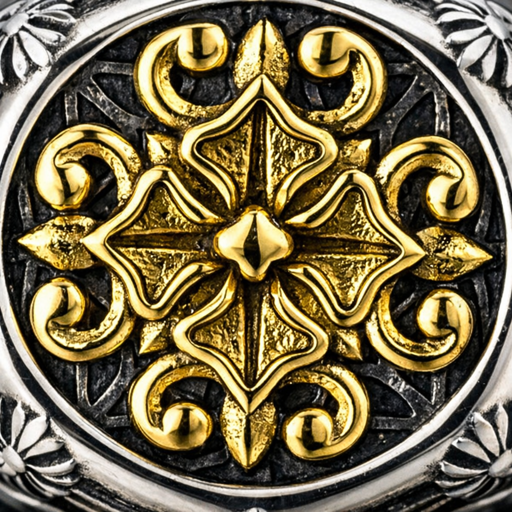 Gold Cross Sovereign Ring