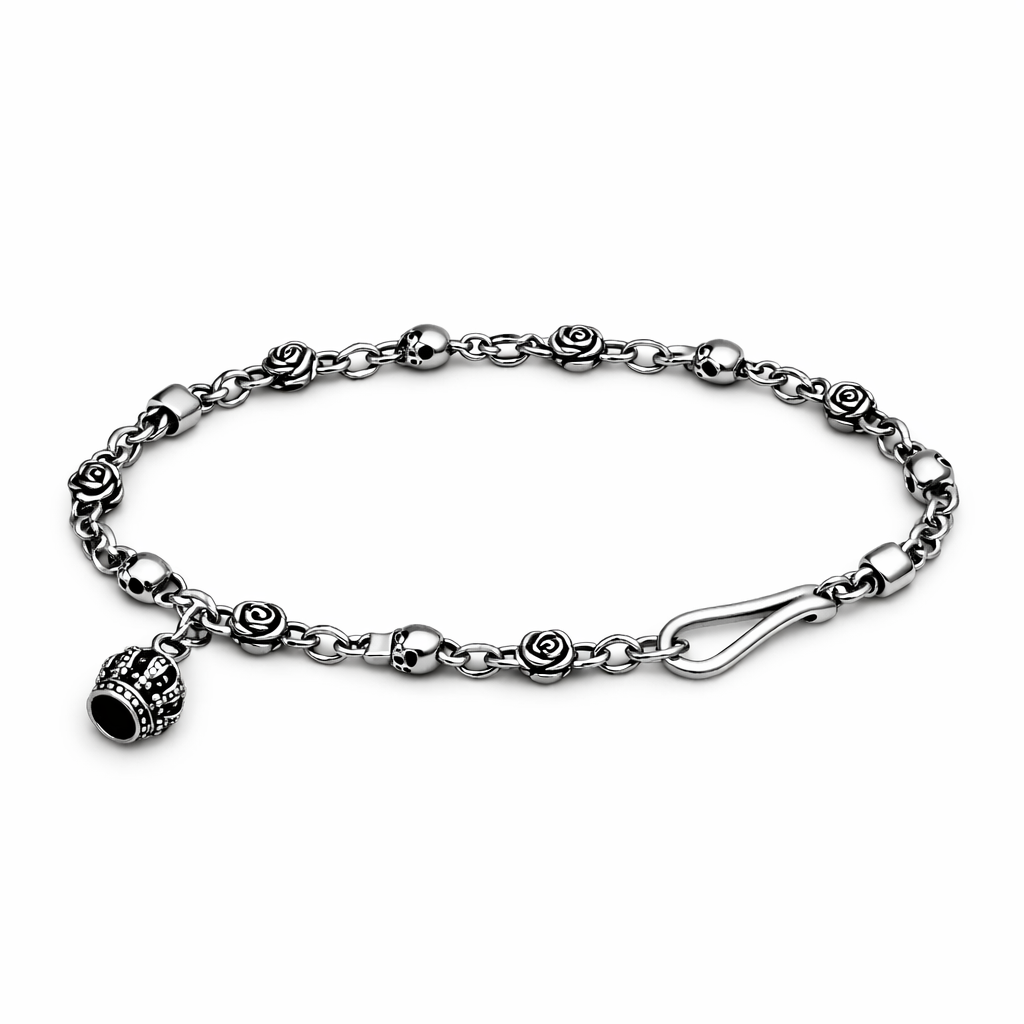 Rose & Skull Chain