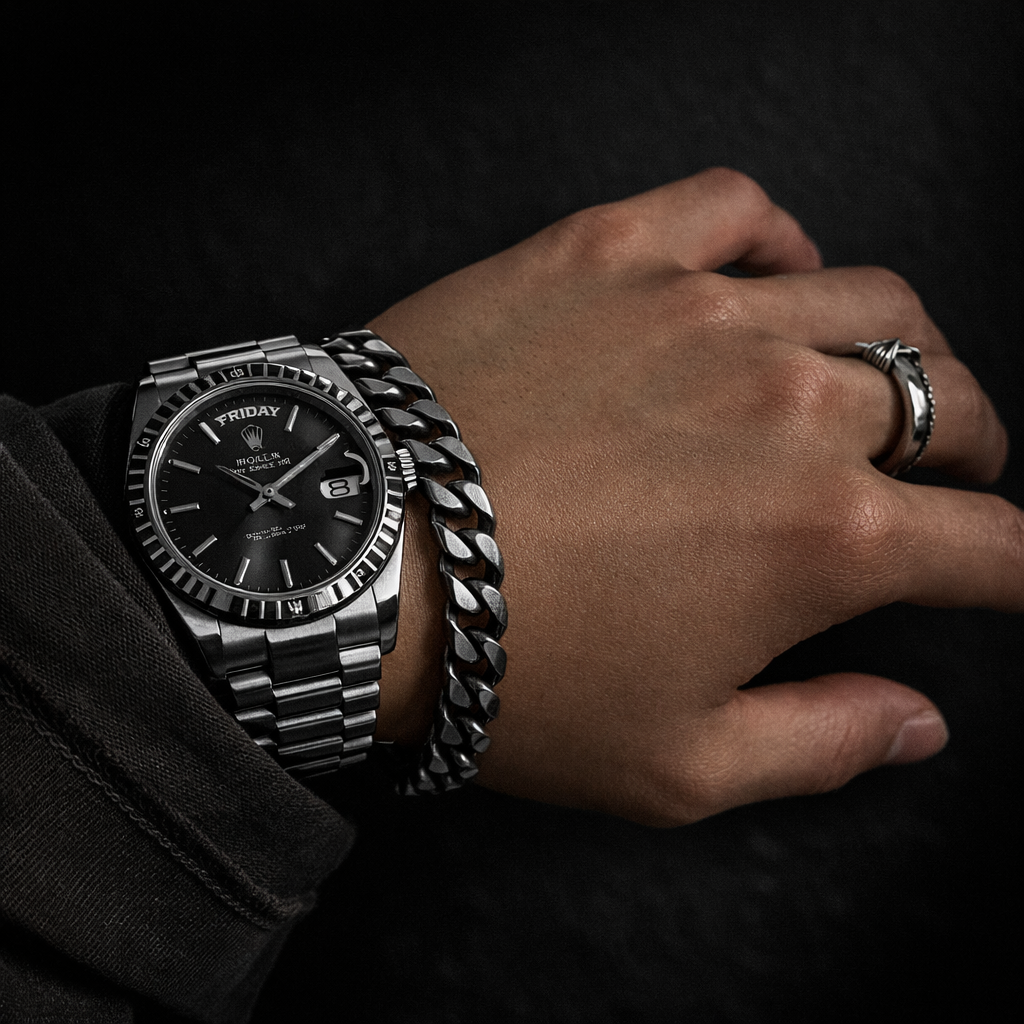 Gunmetal Cuban Bracelet