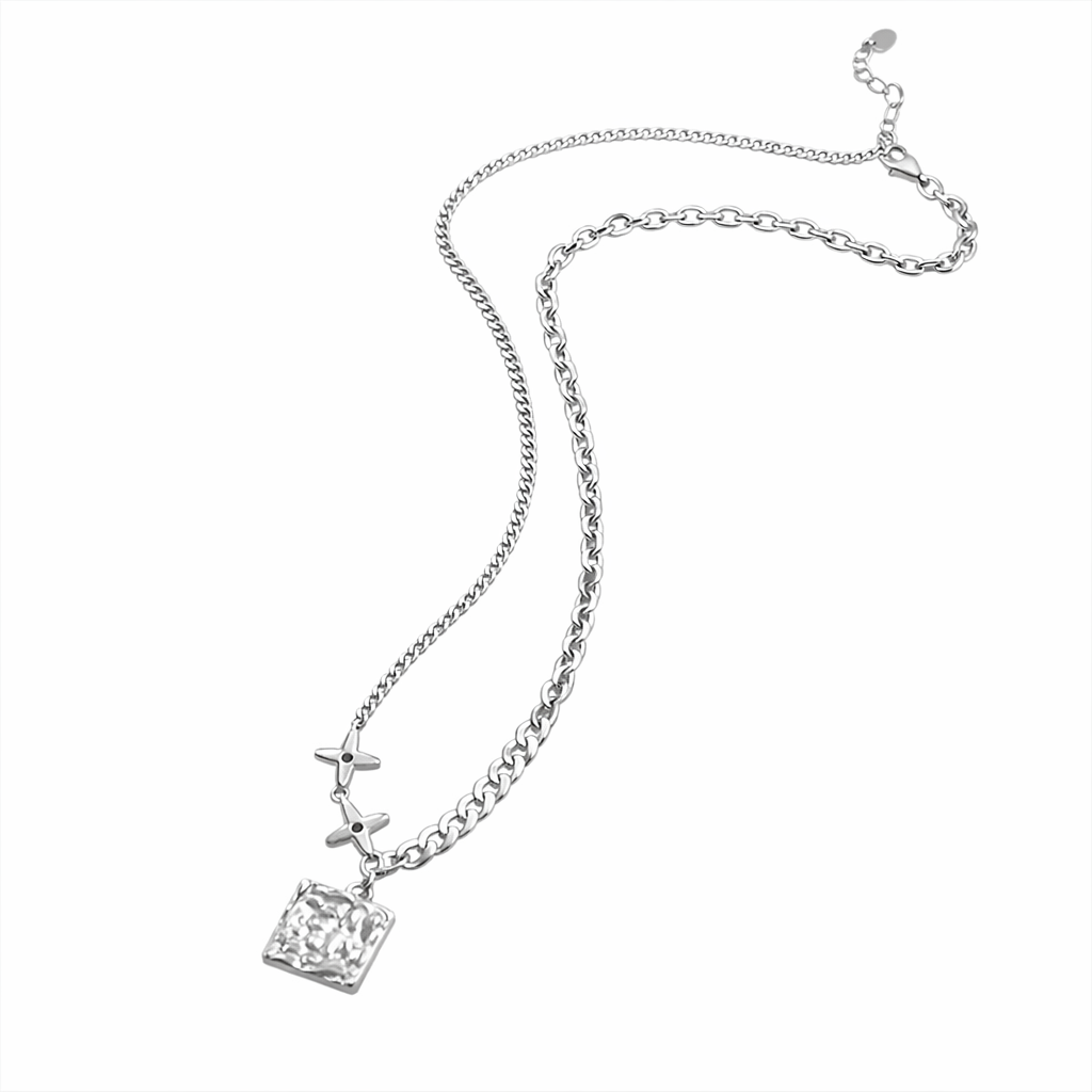 Dual Stitch Chain Necklace