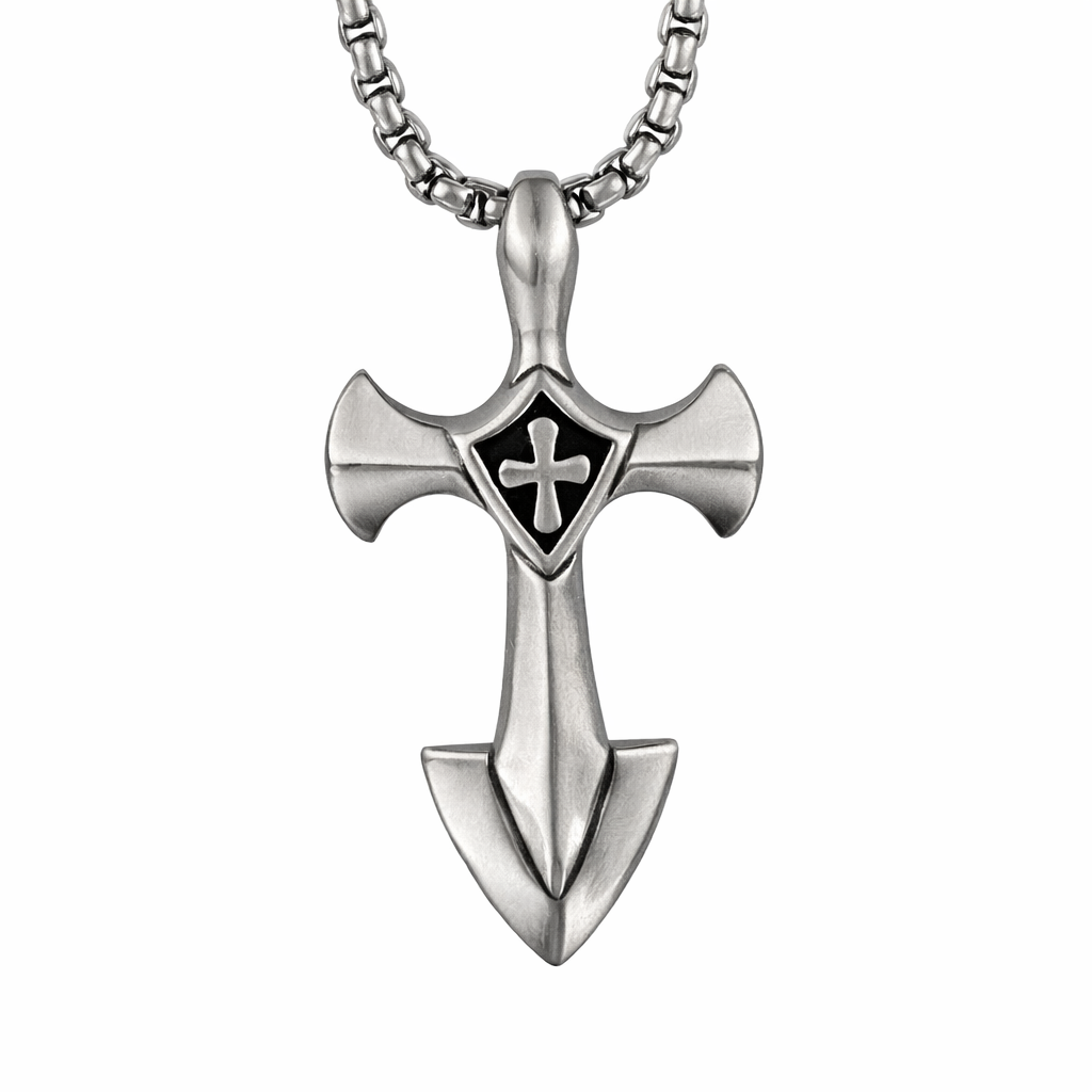 Iron Sovereign Cross Necklace