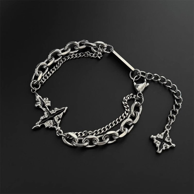 Dual Star Chain Bracelet