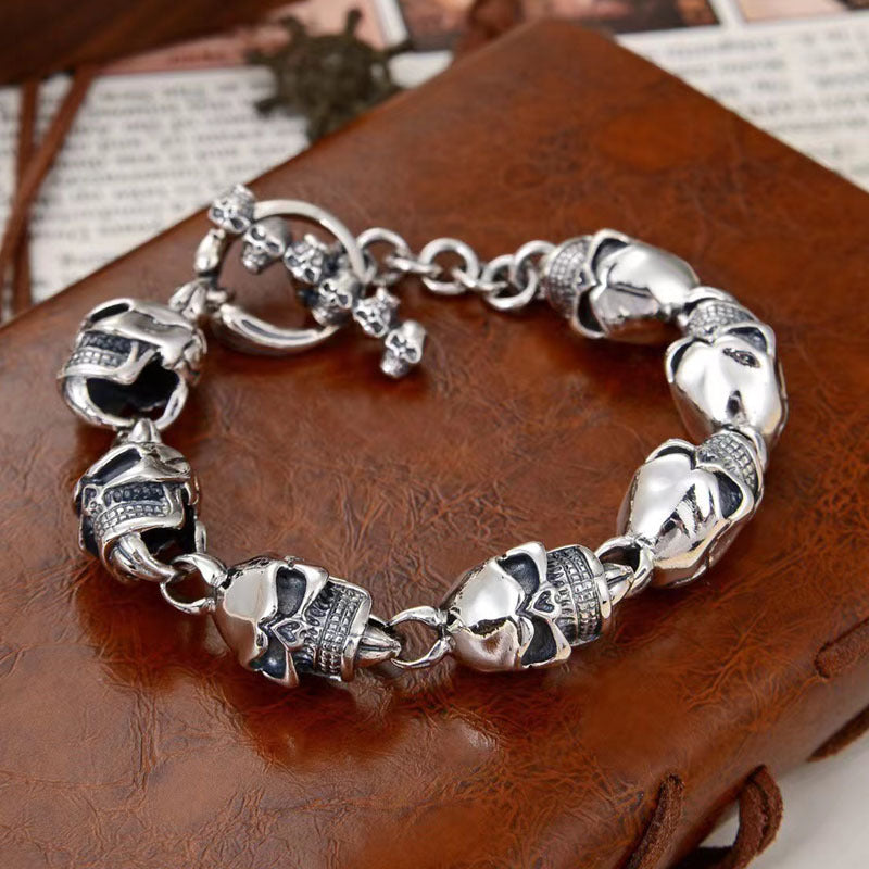 Dark Skull Chain Bracelet